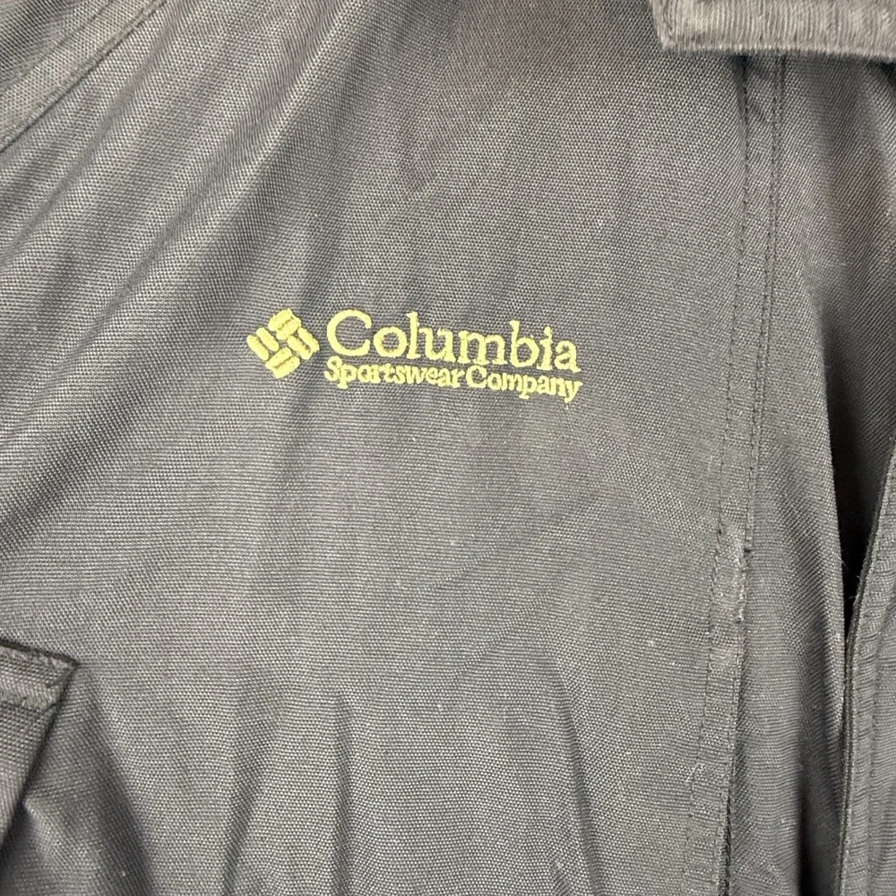Columbia Jacket Men's XL Black Heavy‎ Lined Bomber Ski Warm Coat VTG
